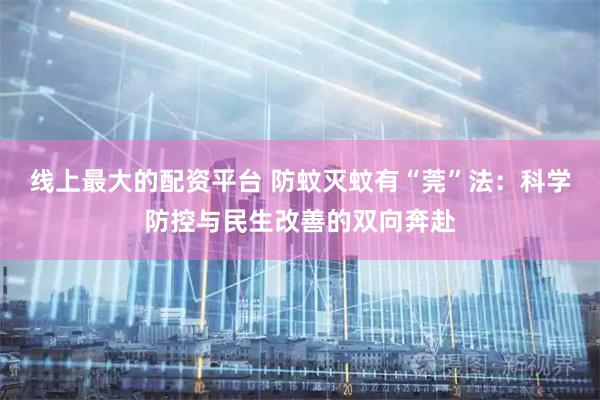 线上最大的配资平台 防蚊灭蚊有“莞”法：科学防控与民生改善的双向奔赴